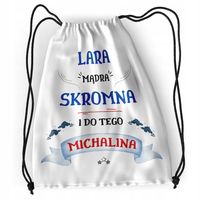Plecak Dla Michaliny Sportowy Szkolny Worek Torba Z Nadrukiem Ze Zdjęciem