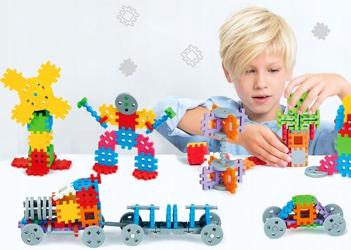 Marioinex Klocki Wafle Mini Konstruktor, 300 szt zdjęcie 4