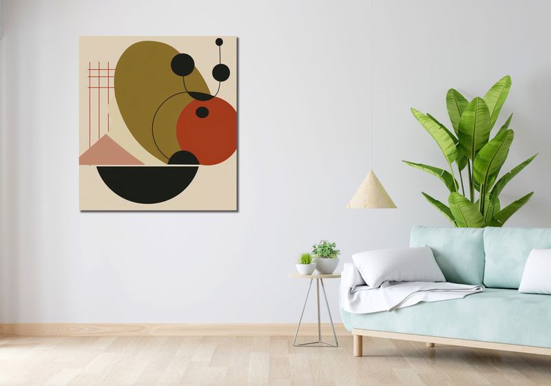 Obraz 90x100cm Geometryczny Balans zdjęcie 2
