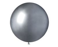 Balon srebrny shiny metalizowany duży 48 cm