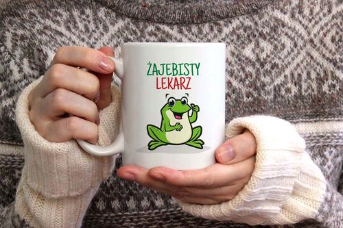 Kubek Prezent Dla Doktora Lekarz O Złotym Sercu Z Nadrukiem Ze Zdjęciem na Arena.pl