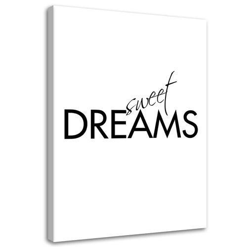 OBRAZ NA PŁÓTNIE Napis Sweet Dreams 70x100 na Arena.pl