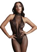 Fishnet And Lace Bodystocking - One Size