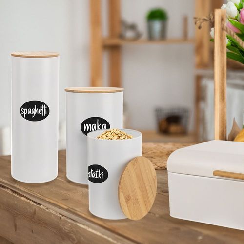 Pojemnik kuchenny z uszczelką zamykany metalowy / puszka WHITELINE 1,3 l na Arena.pl