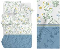 Pościel 100% bawełniana 200x220 Bielbaw Greno Santorini kwiaty