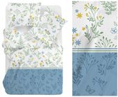 Pościel 100% bawełniana 200x220 Bielbaw Greno Santorini kwiaty