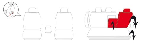 VW Passat B5/FL sedan 1996-2005 Pokrowce dopasowane na miarę na Arena.pl