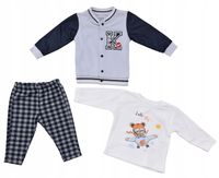 ZESTAWT DLA CHŁOPCZYKA BLUZA SPODENKI KOSZULKA R92