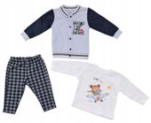 ZESTAWT DLA CHŁOPCZYKA BLUZA SPODENKI KOSZULKA R92