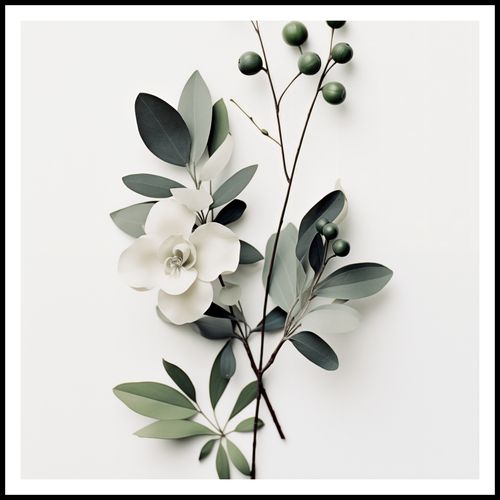 Plakat 90x90cm Papierowy Kwiat na Arena.pl