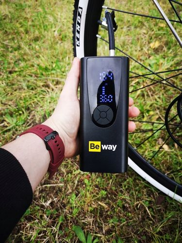 POMPKA ELEKTRYCZNA NAJMOCNIEJSZA 9000 mAh 150psi BEWAY DO ROWERU ROWEROWA na Arena.pl