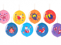 balon gpbd1 pastel  "piłka z nadrukiem lux" mix 50 szt. | gpbd1/asl50