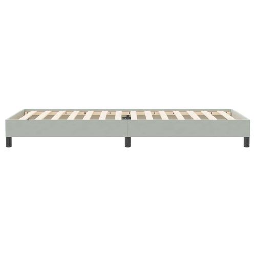 Łóżko Box Spring bez materaca Jasnoszary 90x220 cm Aksamit na Arena.pl