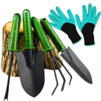 Zestaw narzędzi ogrodniczych ogrodowych łopatka grabki pazurki