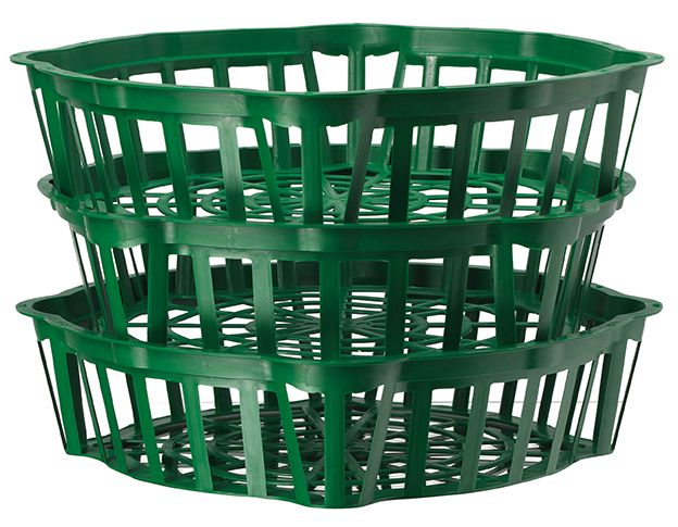 Koszyk do cebulek okrągły 18cm | Zieleń trawiasta zdjęcie 3