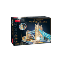 Puzzle 3D Tower Bridge LED L531h Cubic Fun Dante Prezent Dla Dzieci