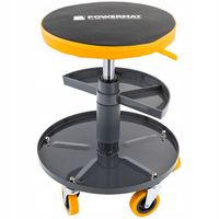 SIEDZISKO WARSZTATOWE TELESKOPOWE 400-520MM OBROTOWY TABORET STOŁEK KÓŁKA