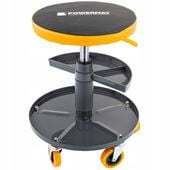 SIEDZISKO WARSZTATOWE TELESKOPOWE 400-520MM OBROTOWY TABORET STOŁEK KÓŁKA