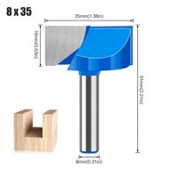 Frez do drewna planowania 35mm 16mm chwyt 8mm węgl