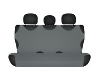 Pokrowiec koszulka COTTON na tylną kanapę, grafitowa