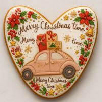 CIASTKO LUKROWANE GARBUS PRESENTS PINK ROZ.L SERCE RĘCZNIE ROBIONE