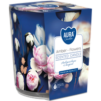 Świeca zapachowa BISPOL Aura sn72s-57 (Bursztyn & Kwiaty) ~22h