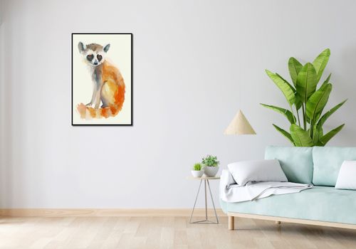 Plakat 56,6x86,4cm Lemurek na Arena.pl