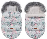 2 x ŚPIWOREK DO WÓZKA SANEK GONDOLI OCIEPLANY Z FUTERKIEM PREMIUM BABYMAM