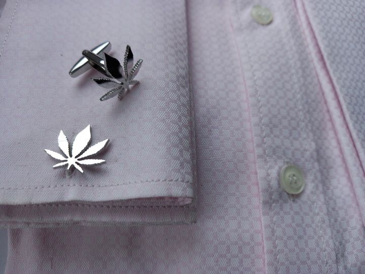Spinki do mankietów koszul EXC Marihuana zdjęcie 13