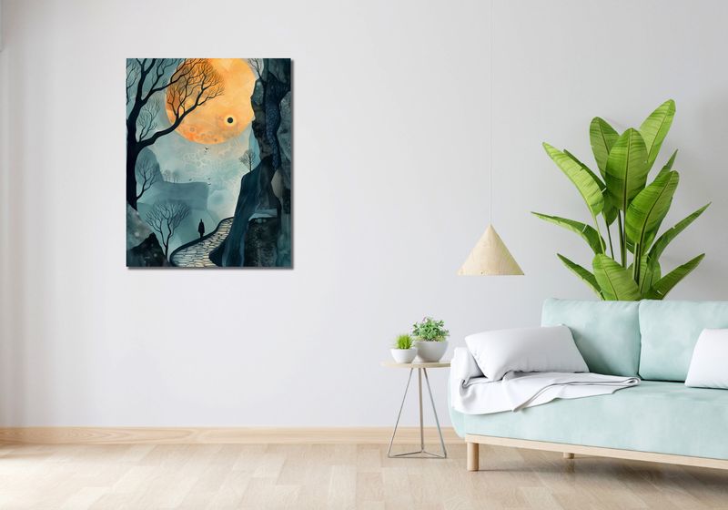 Obraz 70x90cm Tajemnica Drogi bez Celu zdjęcie 2