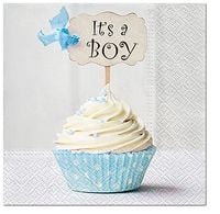 serwetki 33x33 sdl150800 blue cupcake 20szt
