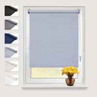 Roleta Okienna Zaciemniająca Termiczna Bez Wiercenia Jasnoszara 50x130 cm