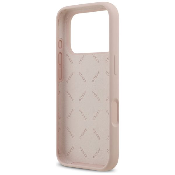 etui guess silicone big 4g script do     iphone 17 pro różowy zdjęcie 7