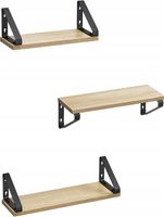 Półka płyta MDF Songmics 40 x 12 cm dąb jasny