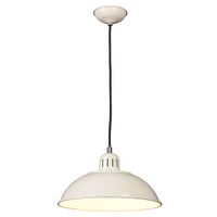 Wisząca LAMPA vintage FRANKLIN-P-CR Elstead retro OPRAWA metalowa ZWIS kopuła kremowy