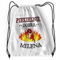 Plecak Dla Mileny Sportowy Szkolny Worek Torba Z Nadrukiem Ze Zdjęciem