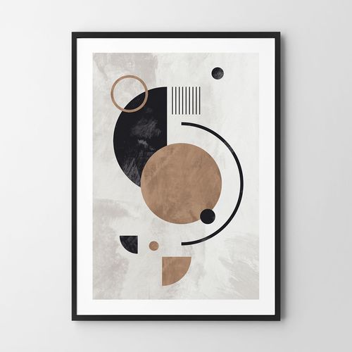 Plakat brązy beże 70x100 cm na Arena.pl