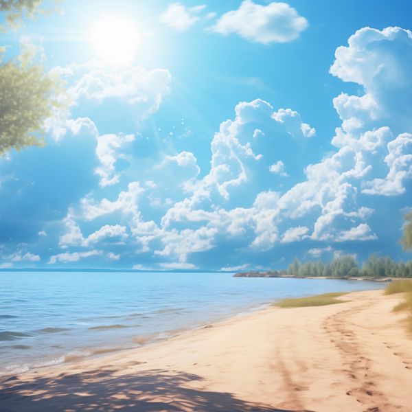 Plakat 70x70cm Letni Dzień zdjęcie 1