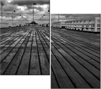 80CM 70CM 2 ELEME OBRAZ RAMA SOPOT MOLO DRUK ŚCIENNY PŁÓTNO