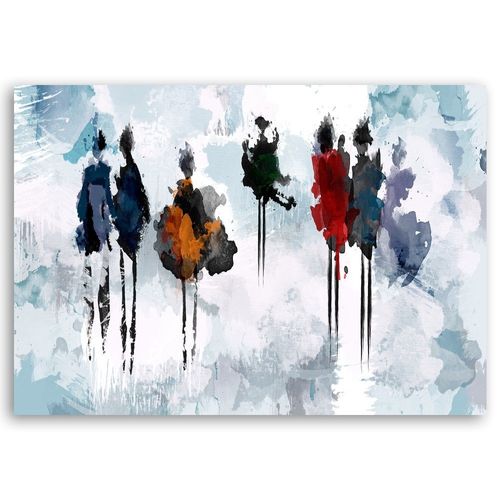Emaga Obraz na płótnie, Spacer Kobiet Abstrakcja - 90x60 na Arena.pl