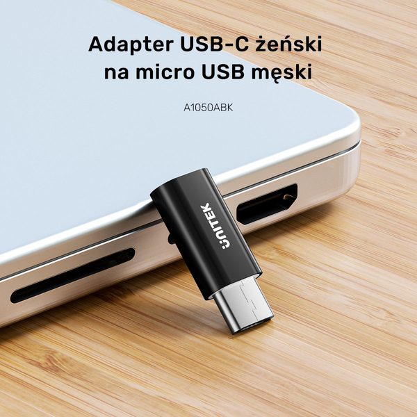 Unitek Adapter USB-C do Micro USB A1050ABK03 zdjęcie 5