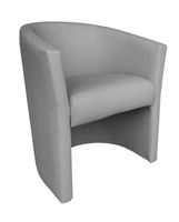 Fotel CLUB Eco skóra D22 jasny szary