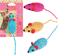 ZOLUX Mysz elastyczna myszka wytrzymała zabawka dla kota 16 cm