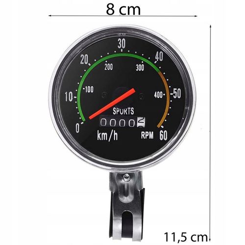 LICZNIK ROWEROWY RETRO BEZBATERYJNY WODOODPORNY XL na Arena.pl