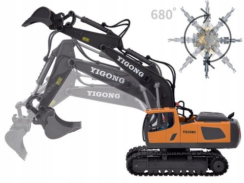 Koparka na gąsienicach sterowana na pilota RC0599 na Arena.pl