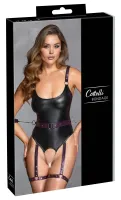cottelli bondage body xl z ozdobnymi mankietami i regulacją