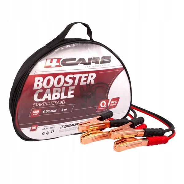 PRZEWODY KABLE ROZRUCHOWE 4m 600A WYSOKA JAKOŚĆ zdjęcie 1