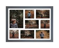 Ramka na 8 zdjęć Hekla 40x50x8 MDF galeria zdjęć srebrny 1szt.