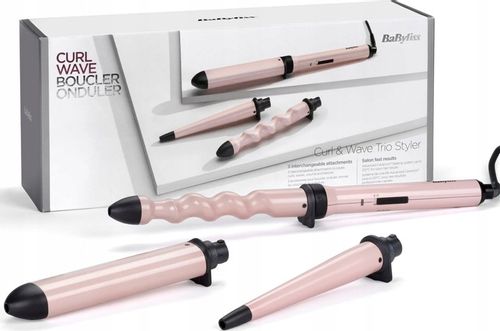 Lokówka Babyliss Curl&Wave Trio MS750E 3 Końcówki Nagrzew do 210°C Rękawica na Arena.pl