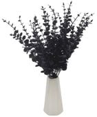 Gałązki sztuczne liście eukaliptusa zestaw 10szt czarne dekoracyjne